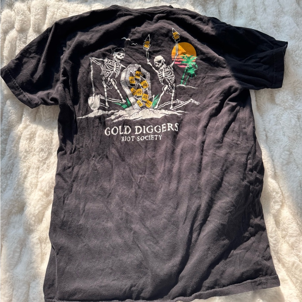 Riot Society Black Gold Diggers T-Shirt
